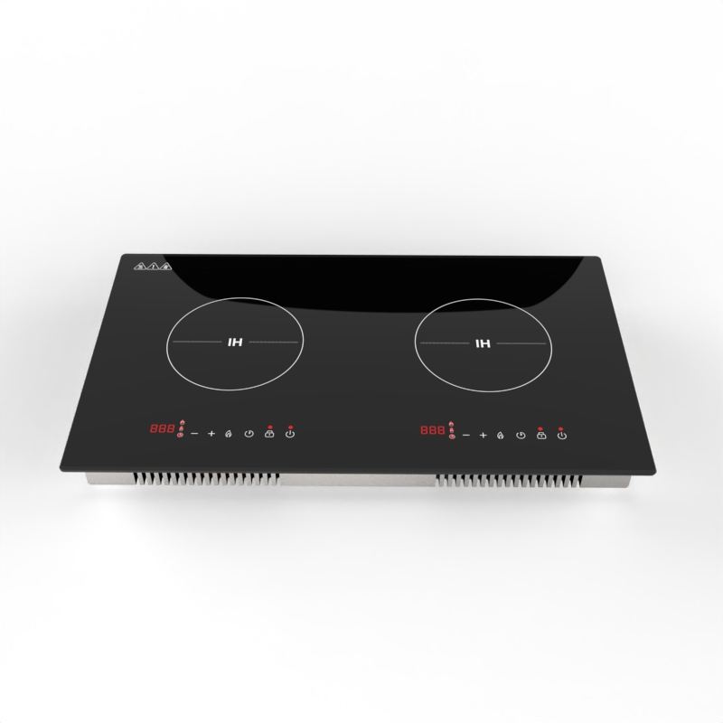 New Design Touch Control Electric Invisible Double Induction Cooktop 2 Burner 4000W Built-in Battery-Powered Household Use Class