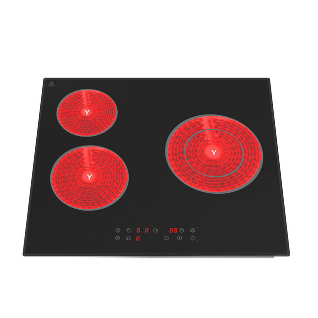 Kitchen Household 3 Burners 220v Induction Ceramic Cooker 4800W Vitro Ceramic Cooktop Built-in Infrared Hob