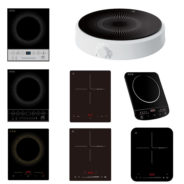 CE/CB Single Portable Electric Smart CookTop 1950W Household & RV/Car Use Induction Heating Plate Touch Control Booster Function