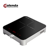 CE Certified White Electric Portable Single Burner Induction Cooktop Ceramic Household Use Sensor Touch Control Stainless Steel
