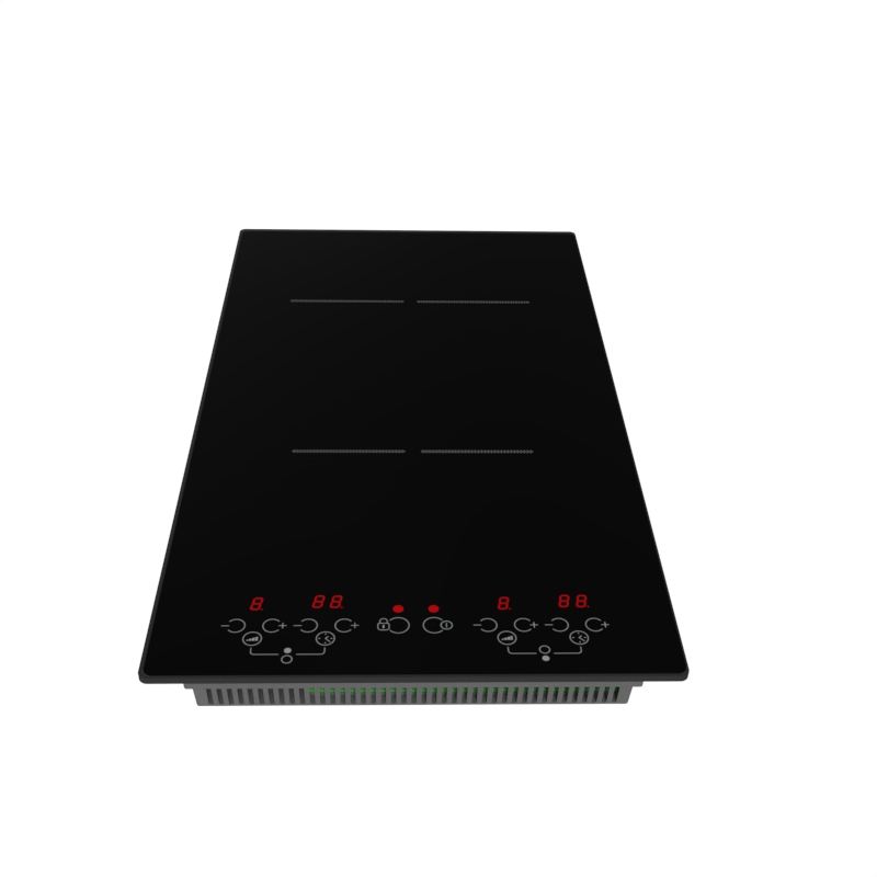 3000 Watt Built-in Dual Zone Electric Induction Cooktop Boost Function High Tech Touch Control Ceramic/Glass Surface 1 Year