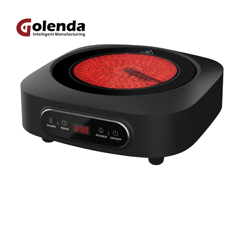 800W Infrared Digital Induction Cooker Multifunction Ceramic Cooktop with Hotpot Feature Electric Stove Hob for Household Use