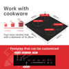 6000w 4 Burners Ceramic Cooker Hob a Garden Top Glass Electric Ceramic Cooker Built-in Vitro Ceramic Cooktop