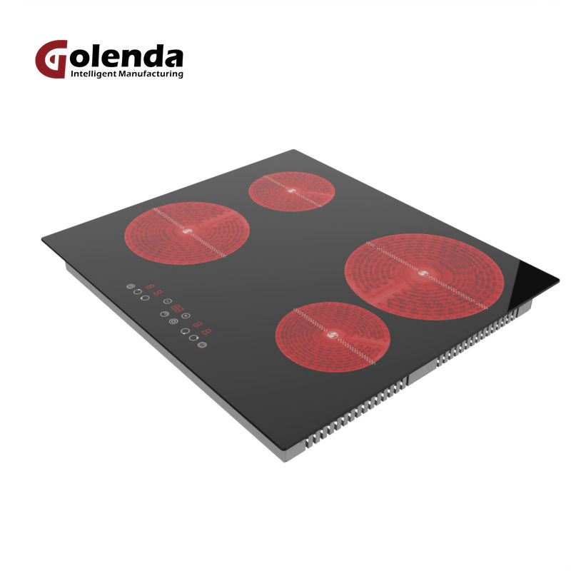 Manufacture OEM Design Electric Infrared Induction Cooker 6400w 220v Top Glass Ceramic Cooktop Built-in Infrared Cooktop