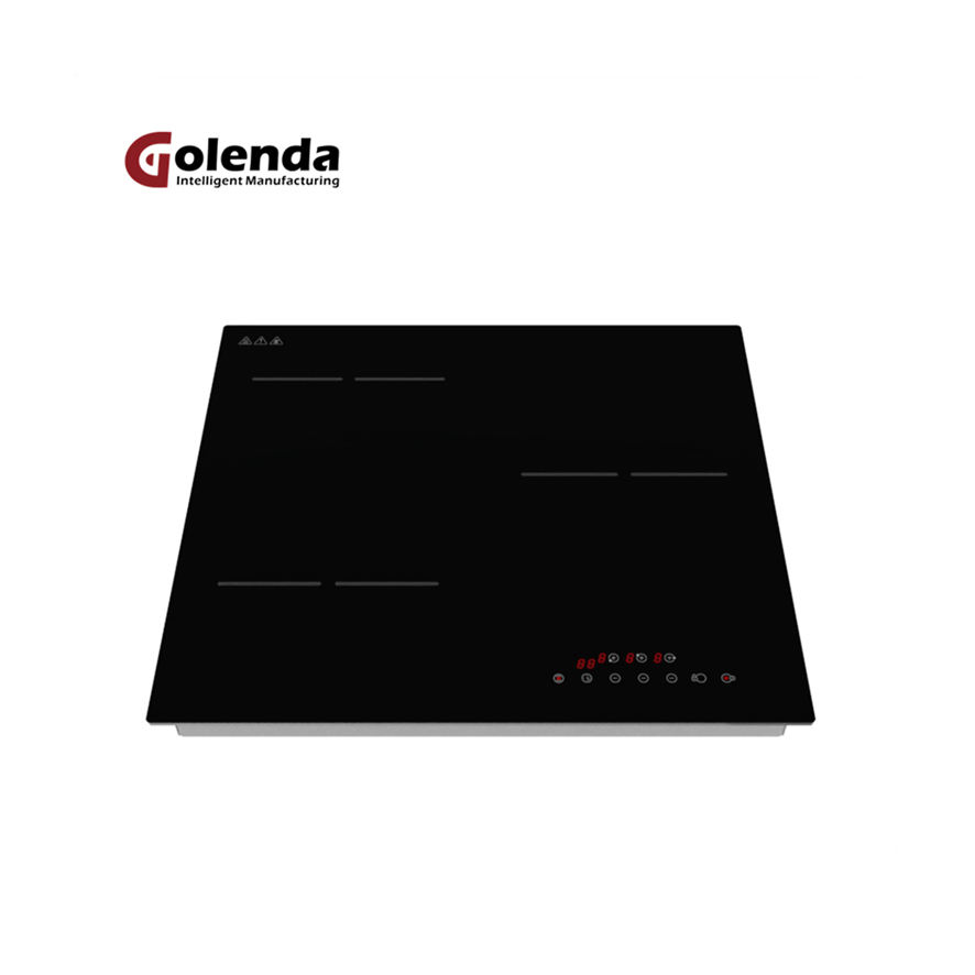 220V 5500W 10-Key Touch Control Built-In Stainless Steel 3 Burner Household Electric Induction Cooktop Heat Fast 1-Year Warranty