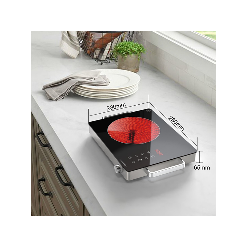 Kitchen Appliance Cooking Cooktop Portable Ceramic Cooker With Digit Segment Display Infrared Cooker Induction Hob