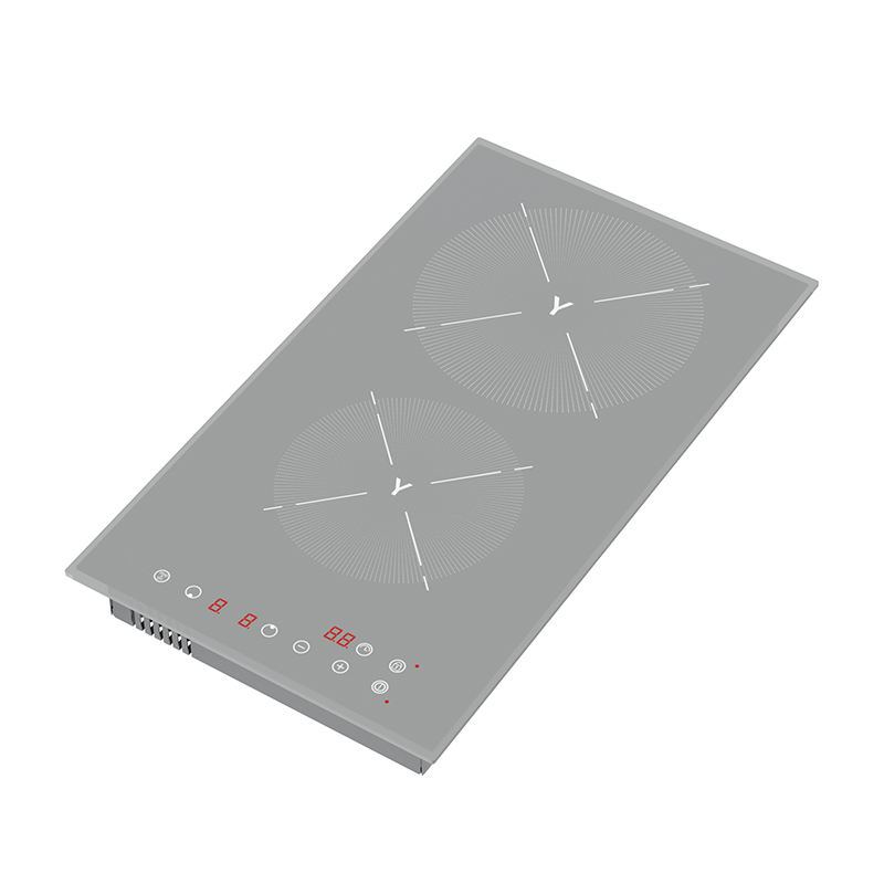 High Power 3000W Built-in Induction Cooker Electric Cooktop Stove 2 Burner Plastic Hobs 9 Stage Power Setting Temperature