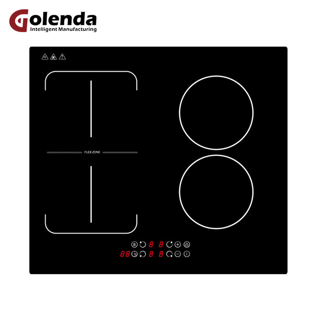 Multifunctional Commercial Built-In Induction Cooktop 4-Zone Touch Control 7100W Plastic Surface Heat Fast Household Electric