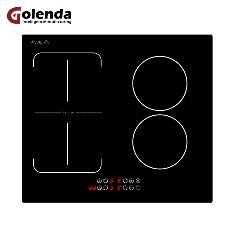 Multifunctional Commercial Built-In Induction Cooktop 4-Zone Touch Control 7100W Plastic Surface Heat Fast Household Electric