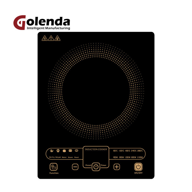 ETL Certified 110V Portable Induction Cooker Smart Stove Top Hob with Adjustable Power Touch for Household and Car Use