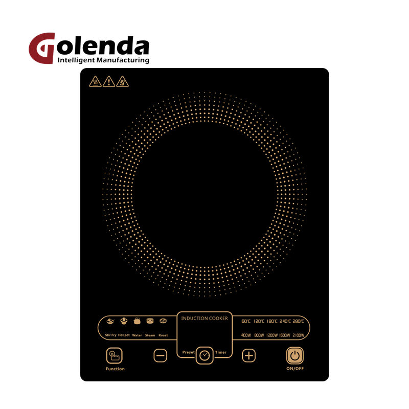 ETL Certified 110V Portable Induction Cooker Smart Stove Top Hob with Adjustable Power Touch for Household and Car Use