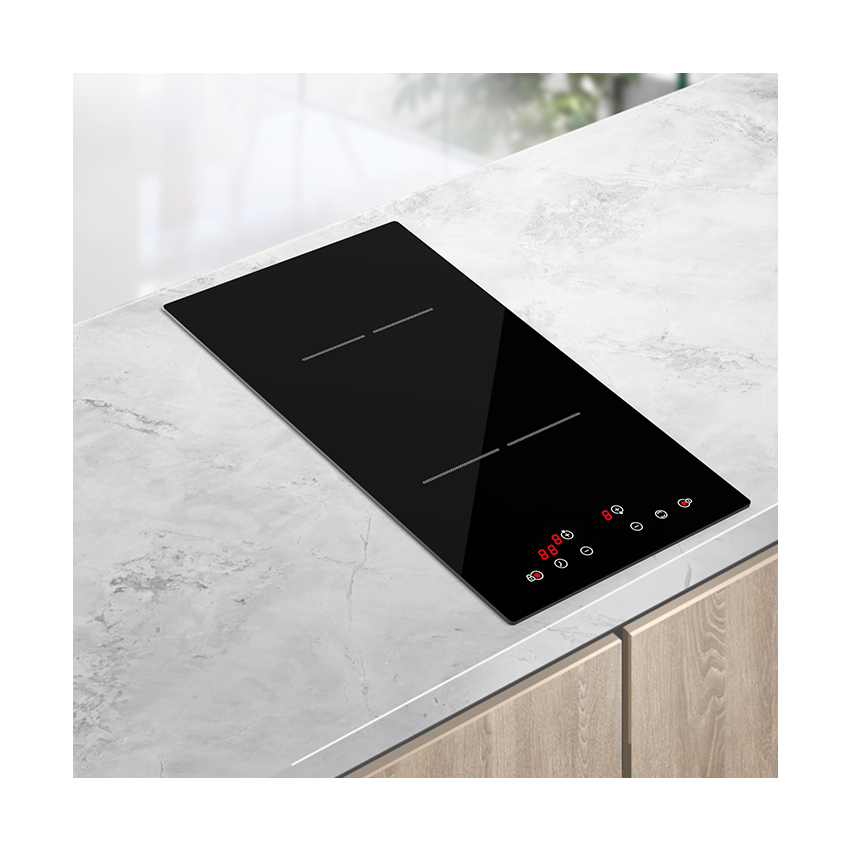 Golenda 3500W Built-In Household Electric Induction Cooktop with 2 Burner Plates Glass/Ceramic Surface 1 Year Warranty