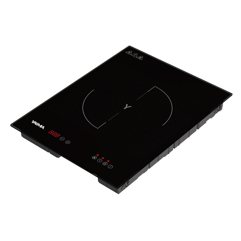 High Quality Cooktop With Black Glass Single Burner Electric Cooktop Induction Plate Cooker Built-in 2000w Electronics Stove
