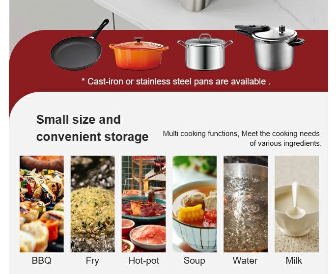 OEM Wholesale 2000W Single Focus Induction Cooker Built-in Electric Cooktop Touch Control Temperature Control Household Use