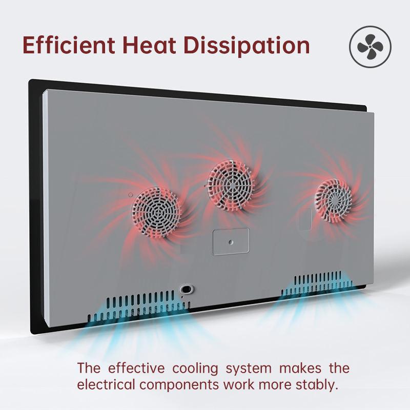 Built-in Electric Induction Cooktop with Touch Screen Control 4 Burners 7000W Plastic Housing Glass Panel for Household Use