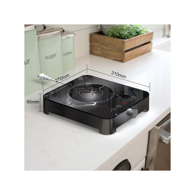 ETL Certified 110V 1800W Portable Single Burner Multi-Functional Stainless Steel Electric Stove Induction Household Car RV