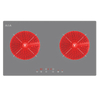 Custom Electric 3000W Built-in Stainless Steel Induction Cooktop with 2 Burners and Glass Ceramic Hobs for Household Use