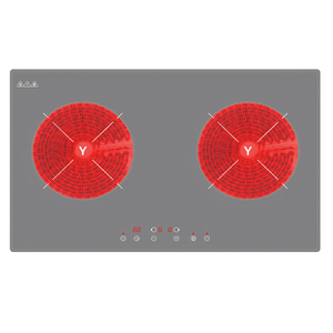 Custom Electric 3000W Built-in Stainless Steel Induction Cooktop with 2 Burners and Glass Ceramic Hobs for Household Use