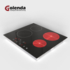 Factory Price 6500W 4 Burner Electric Induction Cooker with Toughened Glass Panel Household Use Plastic Housing
