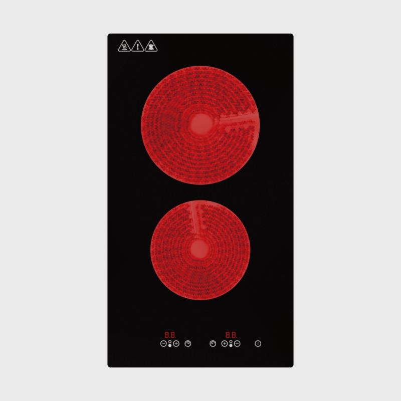 Touch Control Built-In Induction Cooker Digital Display Electric Cooktop 2 Burner 3000W Ceramic Hobs Household Use