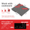 Grey Color 3 Burner Built-In Electric Induction Cooktop with Touch Control 7000W Power Household Use 1 Year Warranty