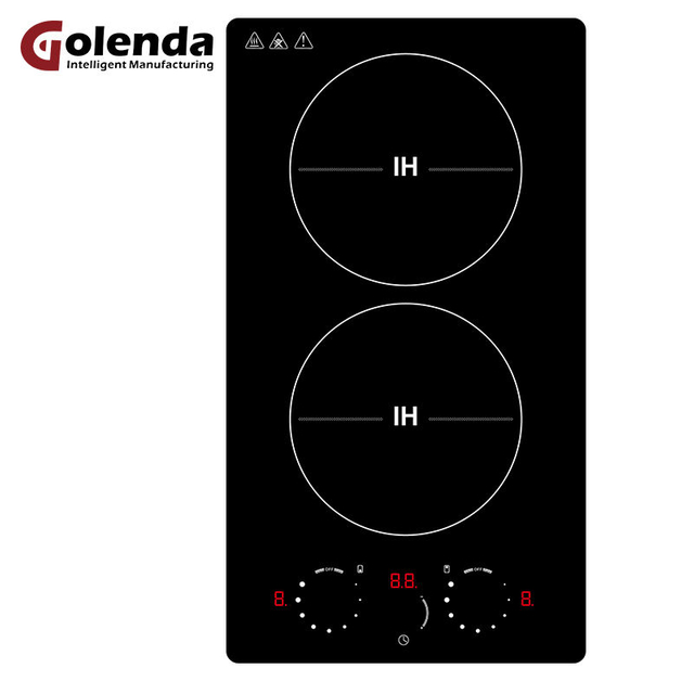 Professional Household Kitchen Stove Electric Invisible Induction Cooktop Countertop Portable 2 Burners Stainless Steel Hotpot