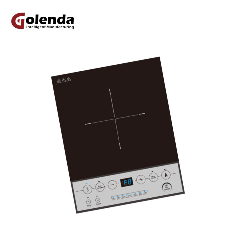 Easy Use Portable Single Burner Electric Induction Cooker Touch Control Stainless Steel Heat Fast Energy Efficient Class