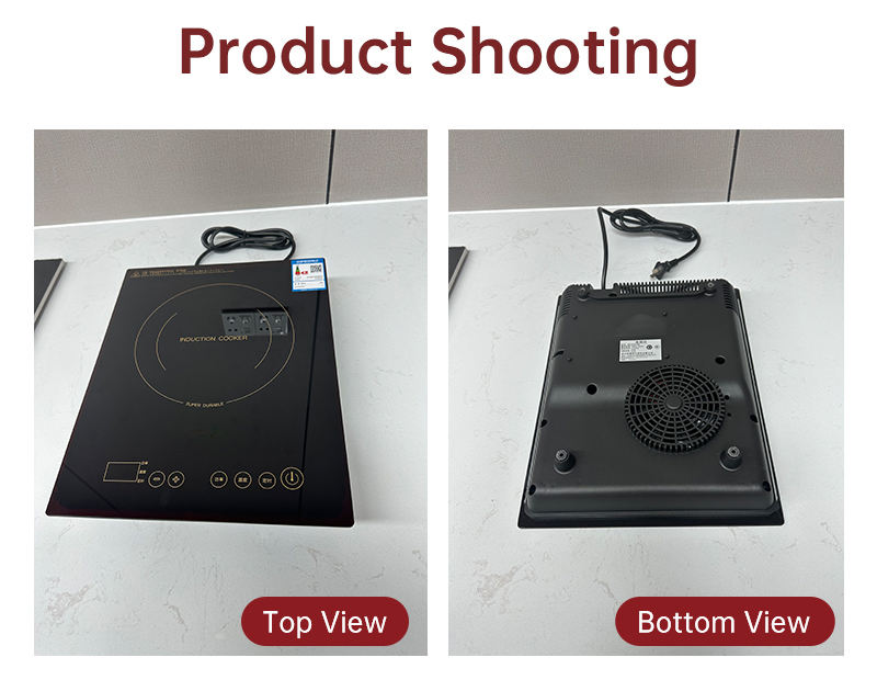 CE Approved Plastic Base Electric Induction Cooktop 1950W for Car/RV Use Hotpot Function Portable Design