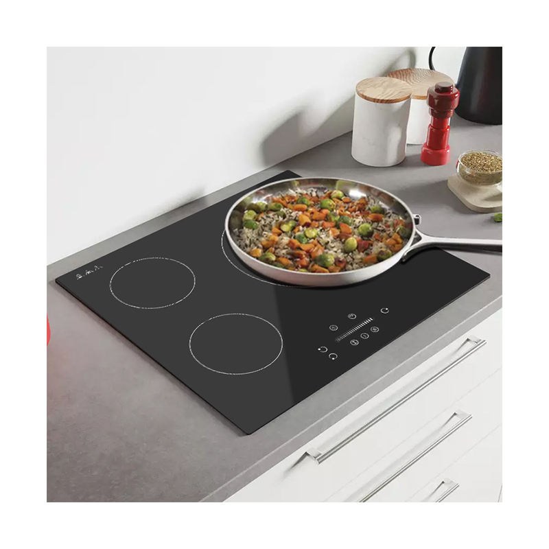Hot Sale 7000W Ultra-Slim 3-Burner Induction Cooker Black Electric Stove Touch Control Built-In for Household Use Wholesale