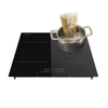 6000W Touch Control 4 Burner Induction Cooker Cooktop Cast Iron Surface Built-in Electric Class Energy Efficiency 1 Year