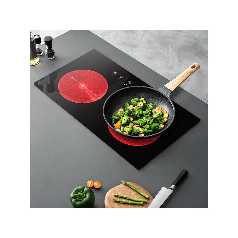 2 Burner 3000W Digital Display Induction Cooker Touch Control Ceramic Stove Hobs Electric Built-in Cooktops