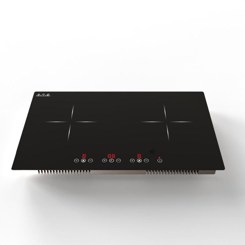 Golenda Universal Electric 2 Burner 4000W Built-in Multifunction High Efficiency Easy Clean Induction Cooktop for Household Use