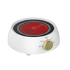 800W Household Portable Electric Single Hot Plate Cooker Coil Heating Element Touch Control Automatic Shut-Off for Outdoor Use