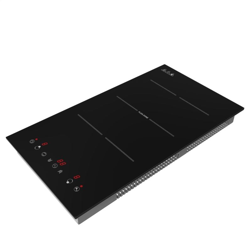 3500W Home Kitchen Appliances Built-in 2 Burners Stove Black Glass Electric Induction Cooker Cooktops