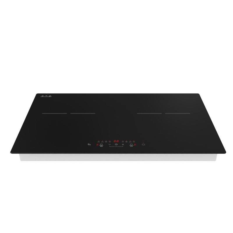 Touch Control Electric Commercial & Household Induction Cooktop Built-in Hob Glass Panel 3500 Watt 2 Burners Electronic Ignition