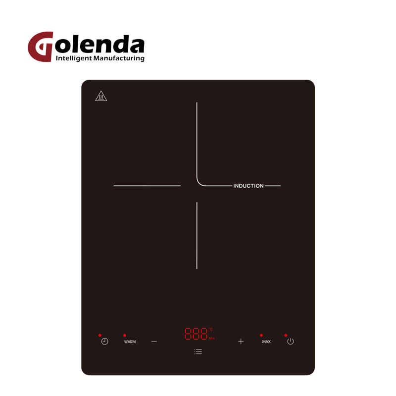 CE Approved Plastic Base Electric Induction Cooktop 1950W for Car/RV Use Hotpot Function Portable Design