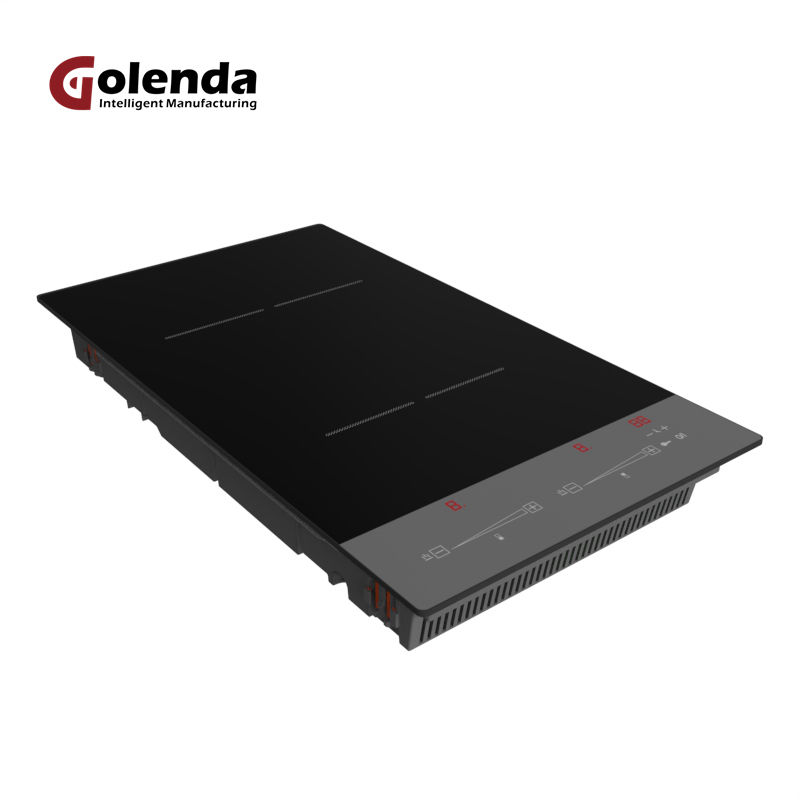 1800W+1200W Double Burner Hob Electric Stove Smart Cooktop Digit Segment Display Cooktop Induction Stove