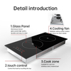 Commercial 3500W Multi-Function Induction Cooker Touch Control with Built-in Temperature Sensor Electric Cooktop