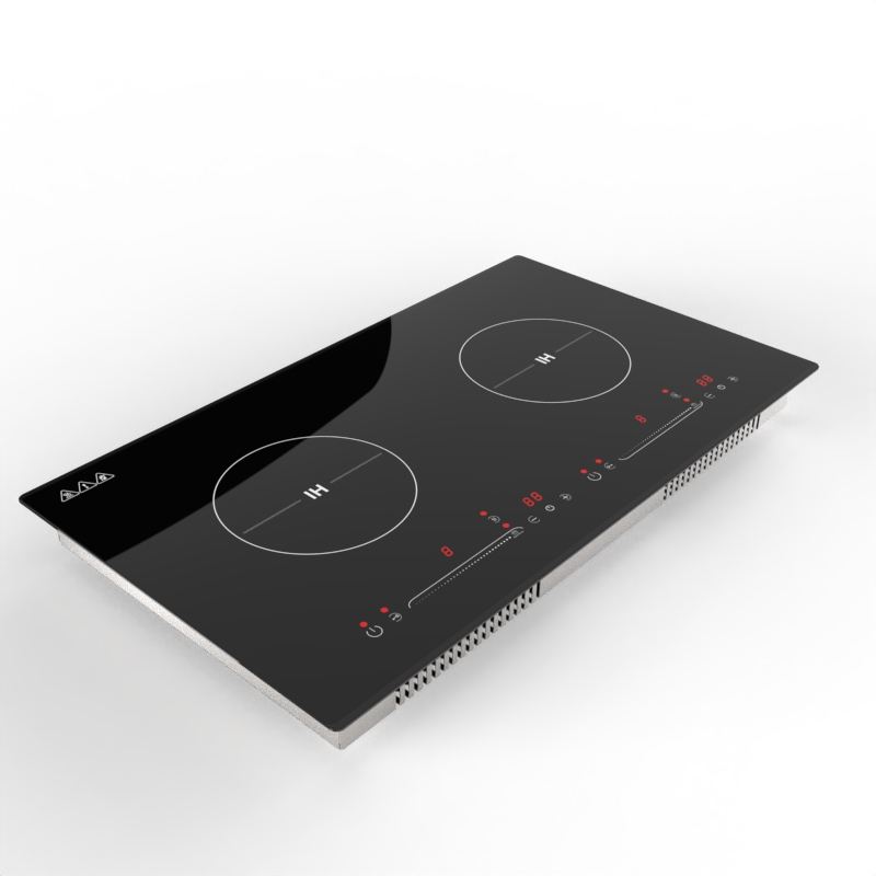 High Quality 4000W Built-in 2-Burner Induction Cooker 220V Double Hob 2 Zones Electric Cooktop Household Touch Control Energy