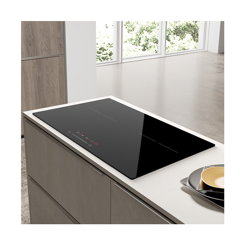 Built in Style Touch Control Electric Induction Cooker With 2 Burner 4200 Watt Dual Zones Induction Hob Cooktop