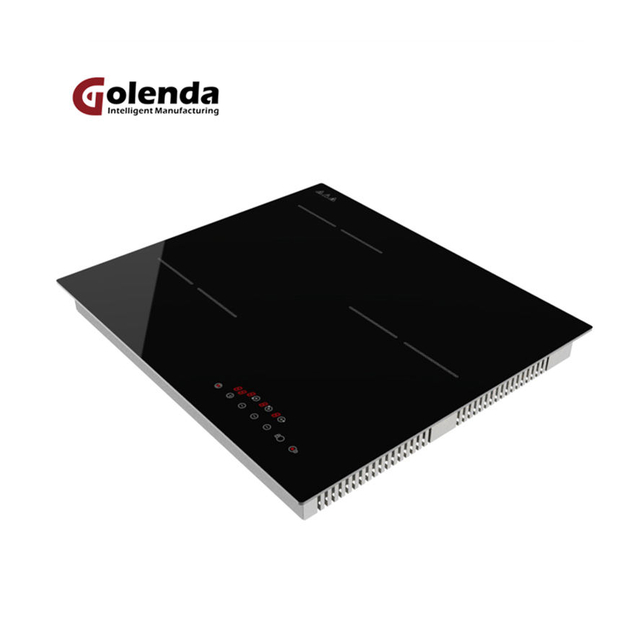 220V 5500W 10-Key Touch Control Built-In Stainless Steel 3 Burner Household Electric Induction Cooktop Heat Fast 1-Year Warranty