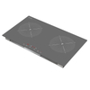 Custom Electric 3000W Built-in Stainless Steel Induction Cooktop with 2 Burners and Glass Ceramic Hobs for Household Use