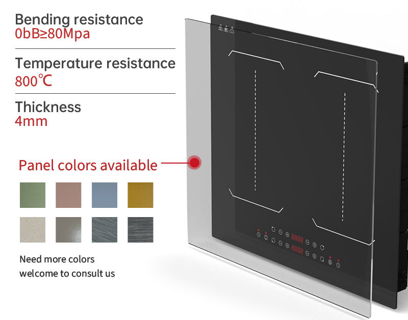 Instant 3500W Kitchen Digital Double burner Touch Keys Slide Control Invisible Build in Induction Cooktop