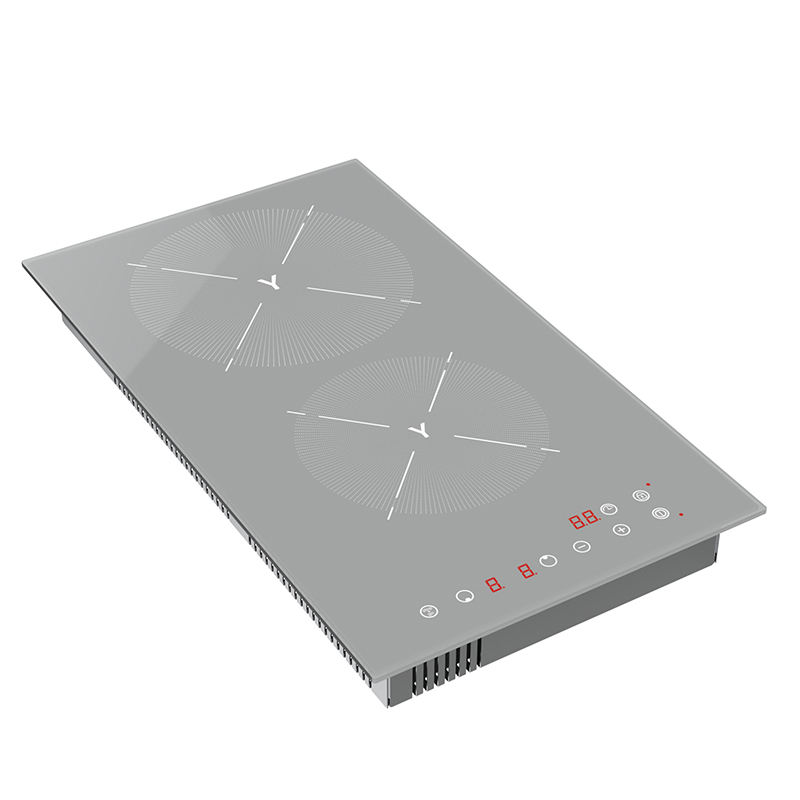High Power 3000W Built-in Induction Cooker Electric Cooktop Stove 2 Burner Plastic Hobs 9 Stage Power Setting Temperature