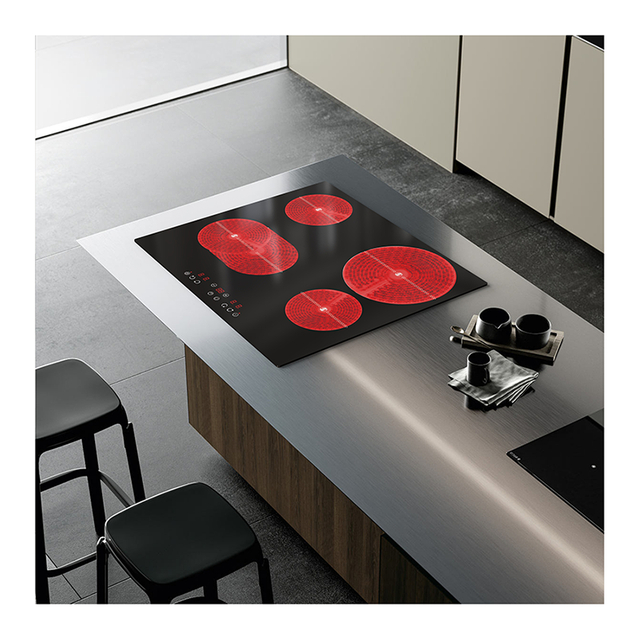 Built-in Premium Electric 6600W Glass Ceramic 4 Burner Hobs Infrared Induction Cooker with Top Household Use