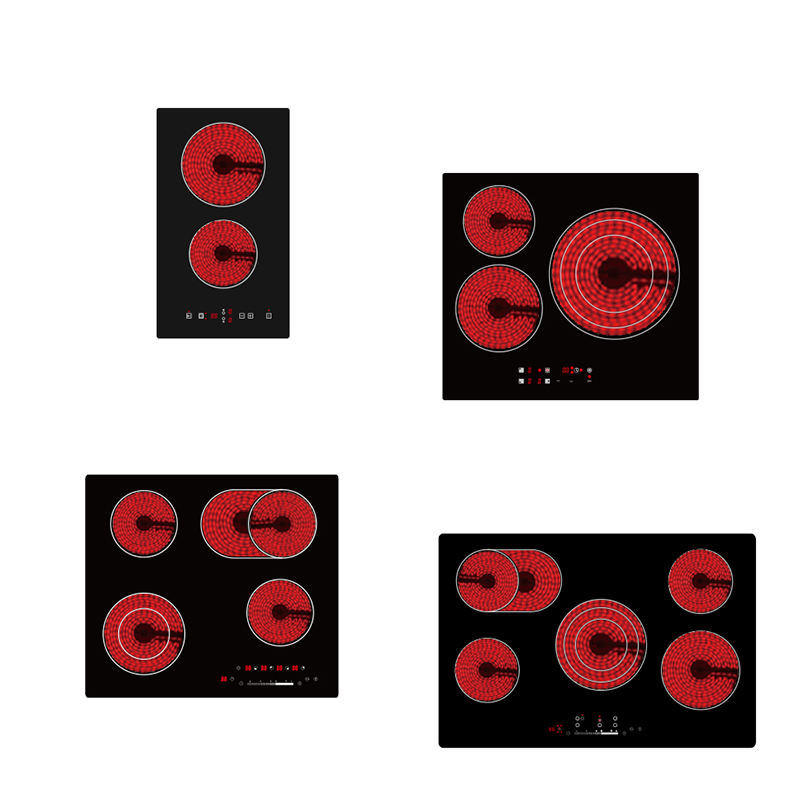 Manufacture OEM Design Electric Infrared Induction Cooker 6400w 220v Top Glass Ceramic Cooktop Built-in Infrared Cooktop