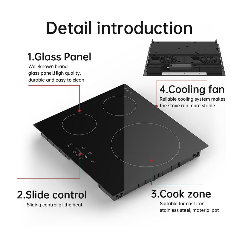 7000W Multi Burners Induction Hobs Fast Heating Induction Cooktop Energy Saving Induction Cooker