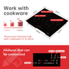 Newly Launched Electric Built-In Induction Cooktop Ultra Slim 3 Burner Touch Control 7000W 5-Year Warranty Household Use Black
