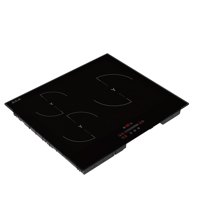 Newly Launched Electric Built-In Induction Cooktop Ultra Slim 3 Burner Touch Control 7000W 5-Year Warranty Household Use Black