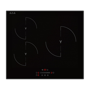 Hot Sale 7000W Ultra-Slim 3-Burner Induction Cooker Black Electric Stove Touch Control Built-In for Household Use Wholesale